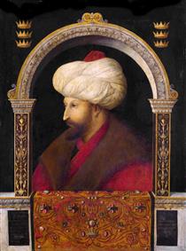 Portrait of Ottoman Sultan Mehmed the Conqueror - 真蒂萊·貝利尼