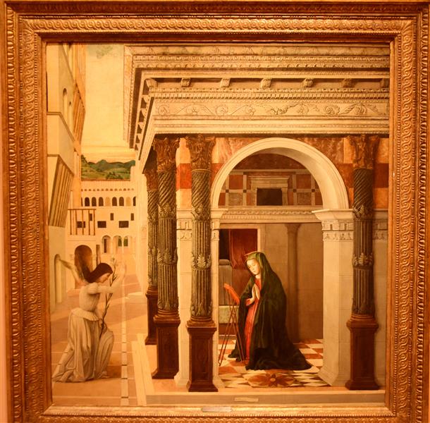 Annunciation, c.1465 - 真蒂萊·貝利尼