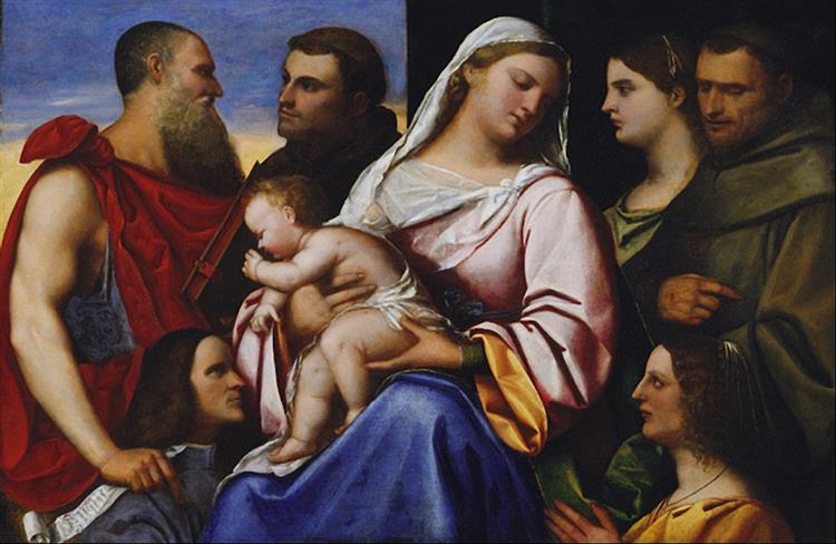 Heilige Familie Mit Heiligen Und Stiftern, 1507 - Sebastiano del Piombo