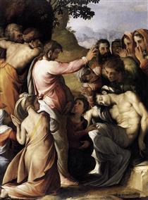 Raising of Lazarus - Francesco de' Rossi (Francesco Salviati), "Cecchino"