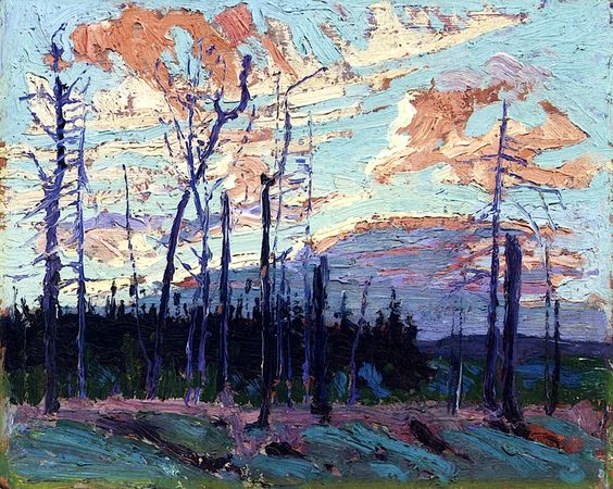 Burnt Land at Sunset, 1915 - Tom Thomson