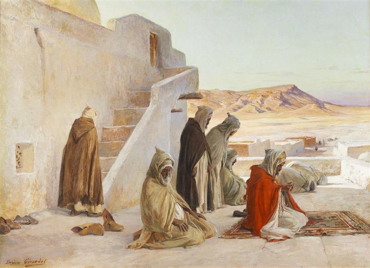 The Pray at Bou-saada, Algeria - Eugène Girardet