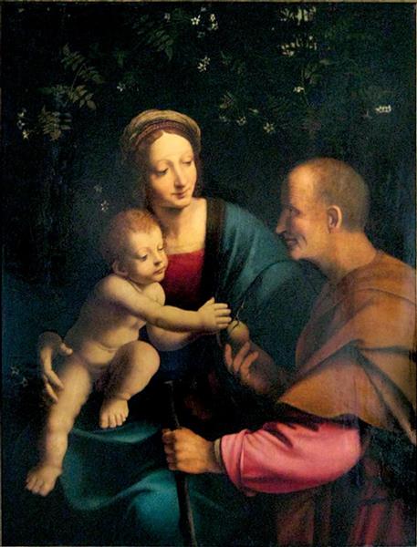 Holy Family, c.1570 - Франческо Мельці
