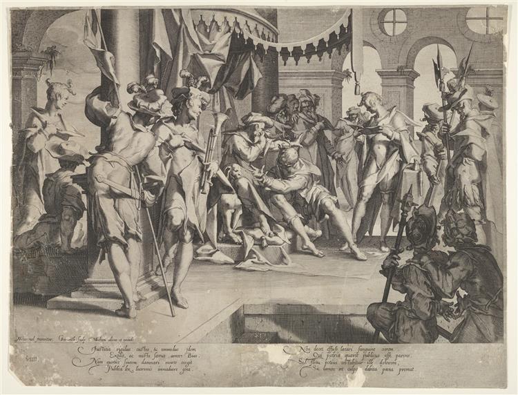 The Judge Bias, Shedding Tears, 1605 - Willem van Swanenburg