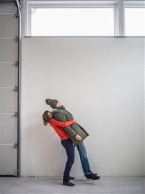 One Minute Sculpture with Erwin Wurm. Carry and Levitate - Elina Brotherus