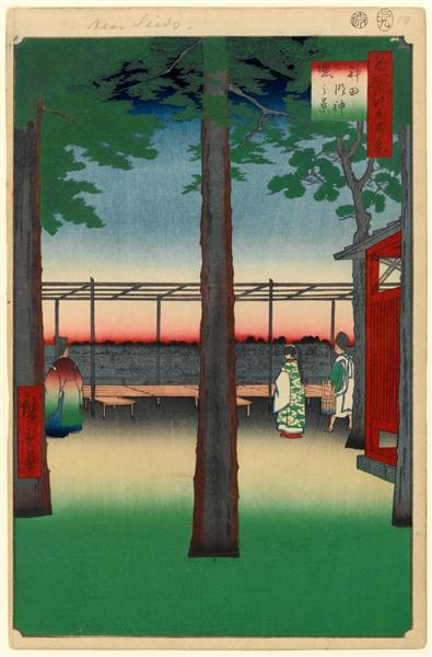 10. Sunrise at Kanda Myōjin Shrine, 1857 - Hiroshige