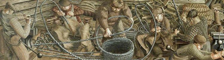 The Riggers (left), 1939 - 1945 - Stanley Spencer