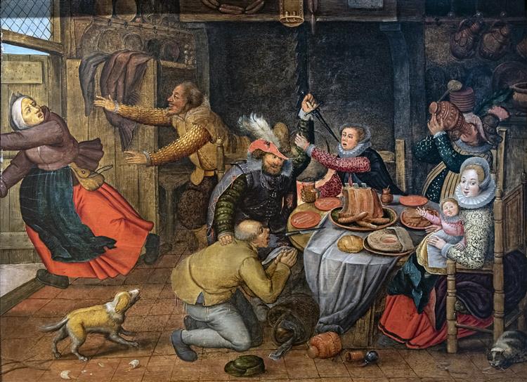 Scena Dell'ostello - Pieter Brueghel the Younger