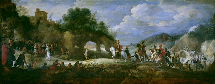 El triunfo de David sobre Goliat, 1619 - Пітер Брейгель Молодший