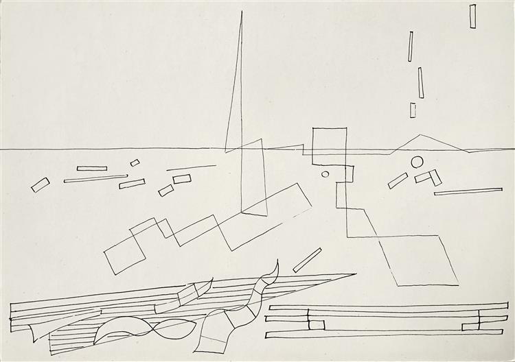 Abstract composition, 1976 - Hryhorii Havrylenko