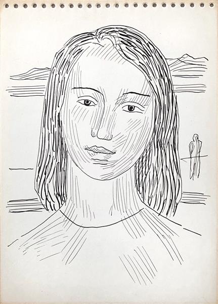 Female image and a figure, c.1965 - c.1975 - Hryhorii Havrylenko