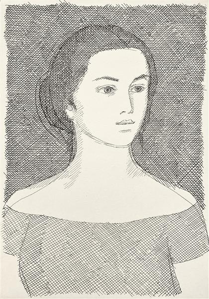 Female (Pushkin) image, c.1965 - c.1975 - Hryhorii Havrylenko