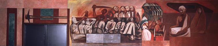 Call to Revolution and Table of Universal Brotherhood (Struggle in the Orient), 1930 - 1931 - Jose Clemente Orozco