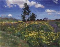 Blooming meadow - Рылов Аркадий Александрович