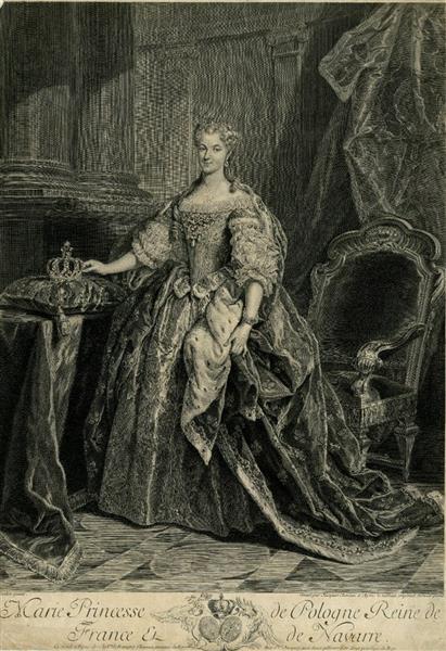 Marie Princesse De Pologne Reine De France Et De Navarre - Жан Батист Ван Лоо