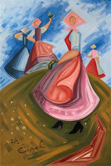 Děvčata na kopci, 1936 - Josef Capek
