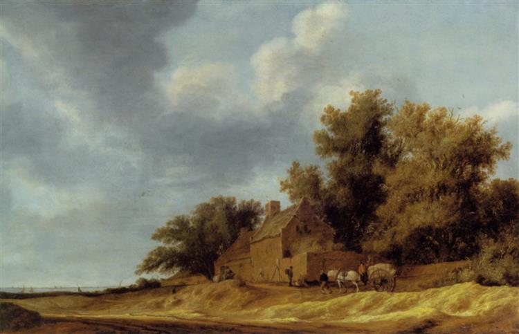 Landschaft Mit Bauerngehöft - Salomon van Ruysdael