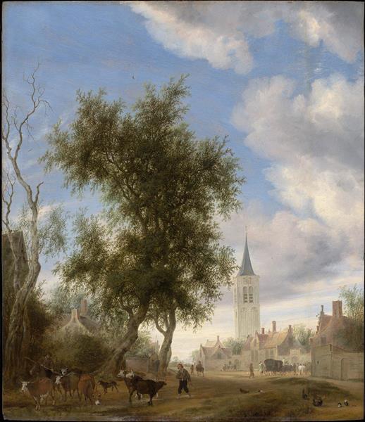 View of Beverwijk - Salomon van Ruysdael