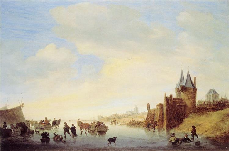 Winter Landscape at Arnhem - Salomon van Ruysdael