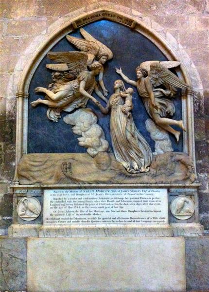 Memorial to Sarah Morley in Gloucester Cathedral - John Flaxman