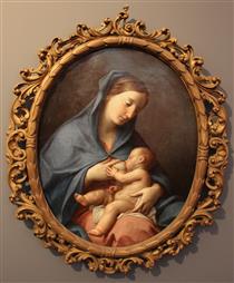 Madonna che allata il bambino - Помпео Батони