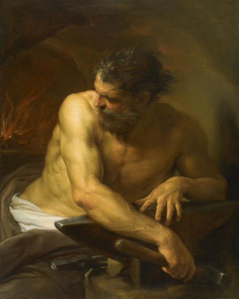 Vulcan in His Forge, 1750 - Помпео Батони