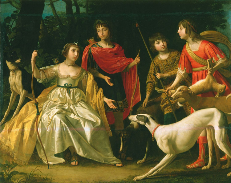 The Four Eldest Children of the King and Queen of Bohemia, 1631 - Gerrit van Honthorst