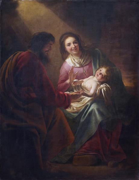 The Holy Family, 1632 - Геррит ван Хонтхорст