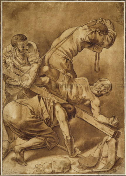 The Crucifixion of Saint Peter, 1616 - Геррит ван Хонтхорст