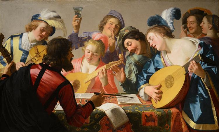 The Concert, 1623 - Герріт ван Гонтгорст