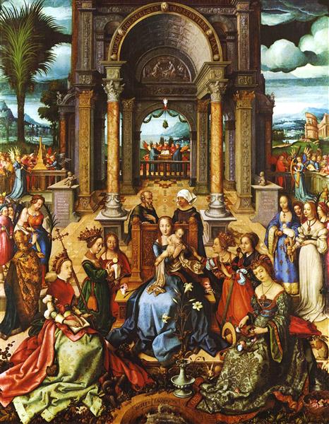 Virgin with Child and Saints, 1519 - Ганс Гольбейн