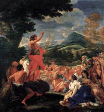 The Preaching of St John the Baptist - Giovanni Battista Gaulli