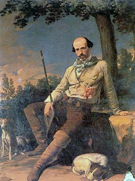 Autorretrato De Joaquín Domínguez Bécquer, c.1860 - Joaquín Domínguez Bécquer