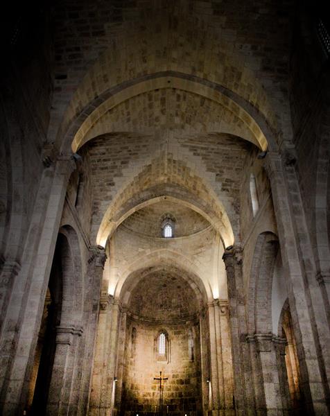 Interior of Church of Saint Anne, Jerusalem, Israel, 1138 - Романская архитектура