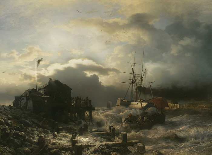Off Ostend, 1859 - Andreas Achenbach
