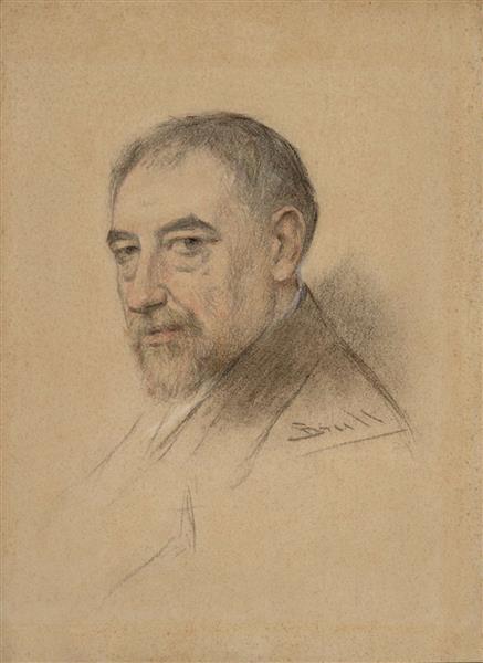 Portrait Of Carles Gumersind Vidiella - Joan Brull
