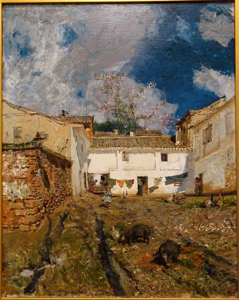 A courtyard in Granada, 1873 - Маріано Фортуні