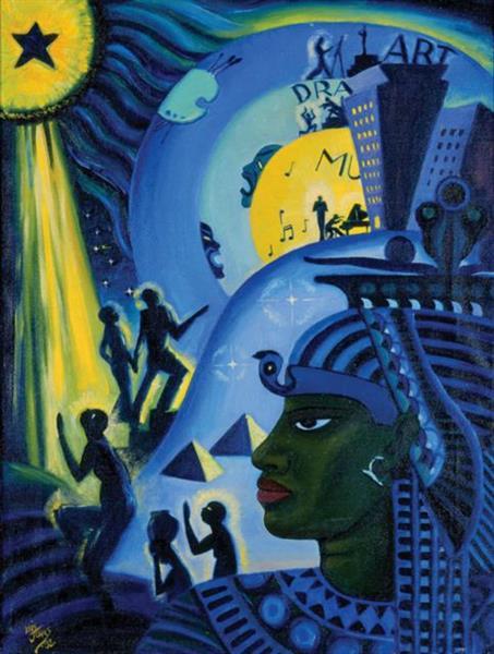 Ascent of Ethiopia, 1932 - Lois Mailou Jones