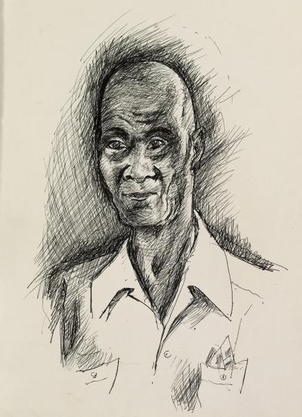 Portrait of Pierre, c.1982 - Lois Mailou Jones