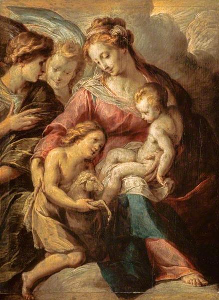 The Virgin and Child with the Infant Saint John and Attendant Angels, c.1610 - Giulio Cesare Procaccini