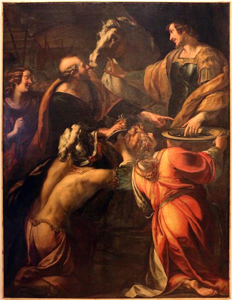 Costantino riceve i resti degli strumenti della passione, 1620 - Giulio Cesare Procaccini