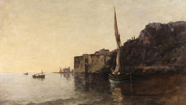 A View of Villefranche from the East, 1880 - Nathaniel Hone the Younger