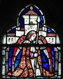 Loughrea St. Brendan's Cathedral. An Angel Holding a Lance - Sarah Henrietta Purser