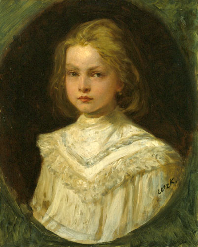 Little Girl, c.1885 - Károly Lotz