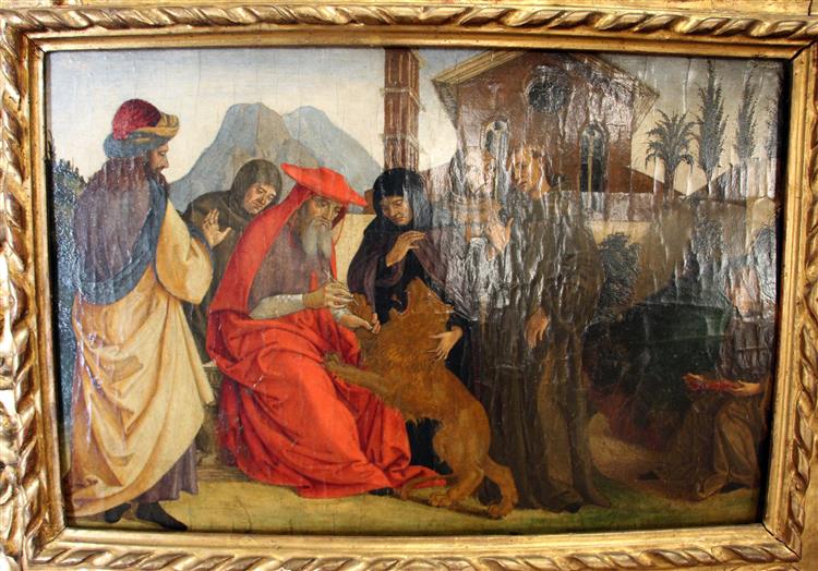 San Girolamo che cura il leone - Антоніаццо Романо