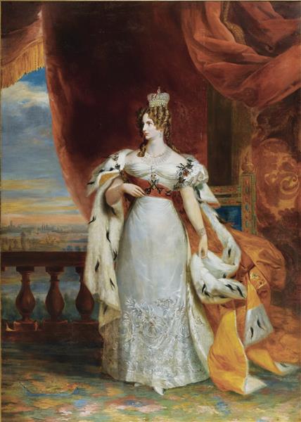 Empress Alexandra Feodorovna at the Coronation of Her Husband, 1826 - Джордж Доу