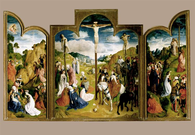 Calvary Triptych, 1465 - 1468 - Йоос ван Вассенхов