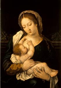 Madonna and Child (Madonna lactans) - Bernard van Orley