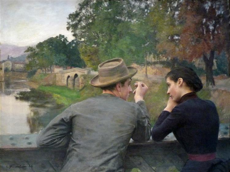 The Lovers (Autumn Evening), 1888 - Эмиль Фриан