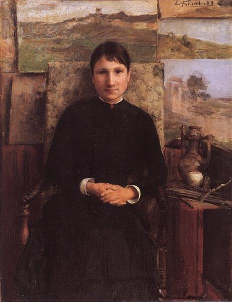 Portrait of Madame Petitjean, 1883 - Émile Friant